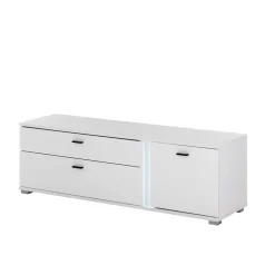 Wohnen TV Wohnwand beleuchtet Möbelset - Tirol (dreiteilig)