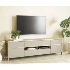 Wohnen TV Wohnwand in Eukalyptus und Eiche Optik - Promo (dreiteilig)