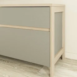 Wohnen TV Wohnwand in Eukalyptus und Eiche Optik - Promo (dreiteilig)