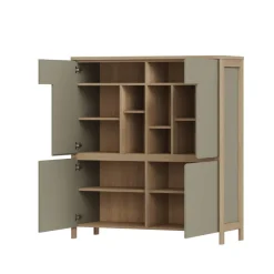 Wohnen TV Wohnwand in Eukalyptus und Eiche Optik - Promo (dreiteilig)