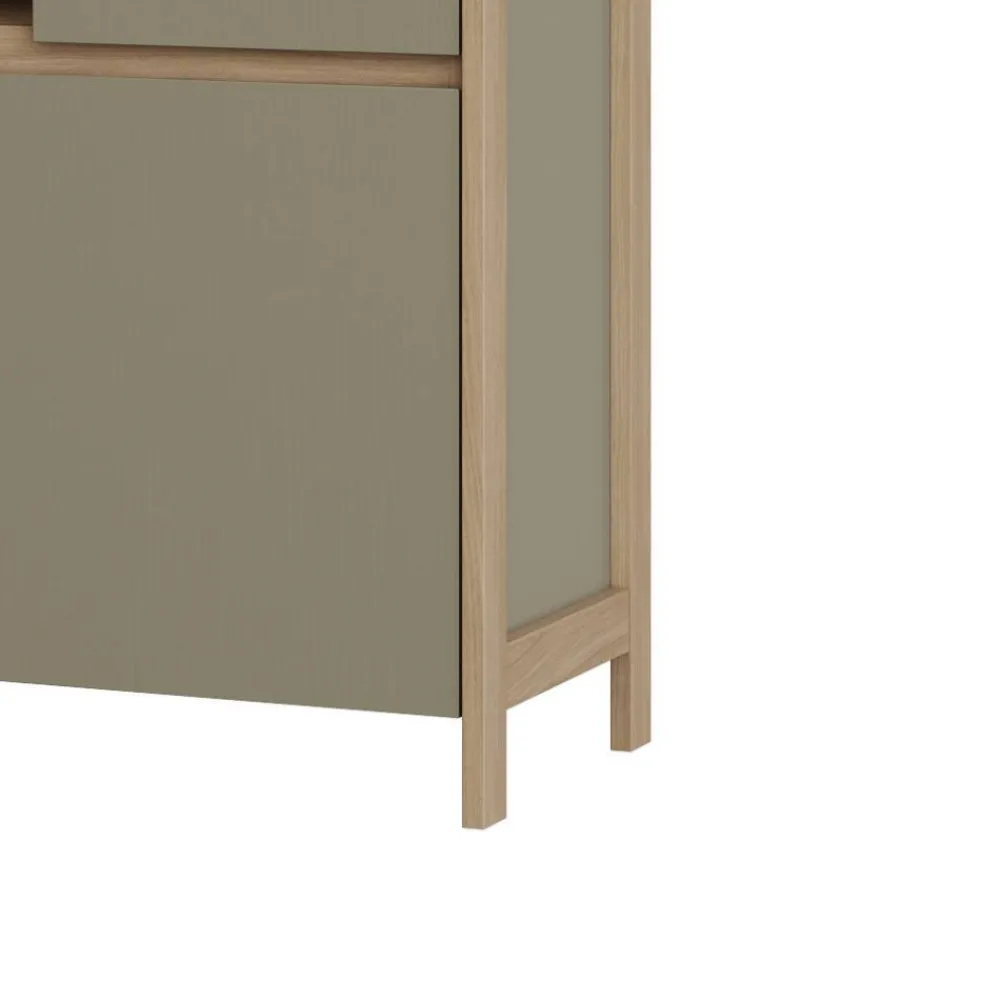 Wohnen TV Wohnwand in Eukalyptus und Eiche Optik - Promo (dreiteilig)