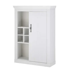 Wohnen TV Wohnwand in weißer Holzoptik Pinie - Liancos (vierteilig)