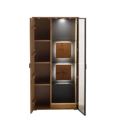 Wohnen TV Wohnwand in Wildeiche teilmassiv - Drinidad (dreiteilig)