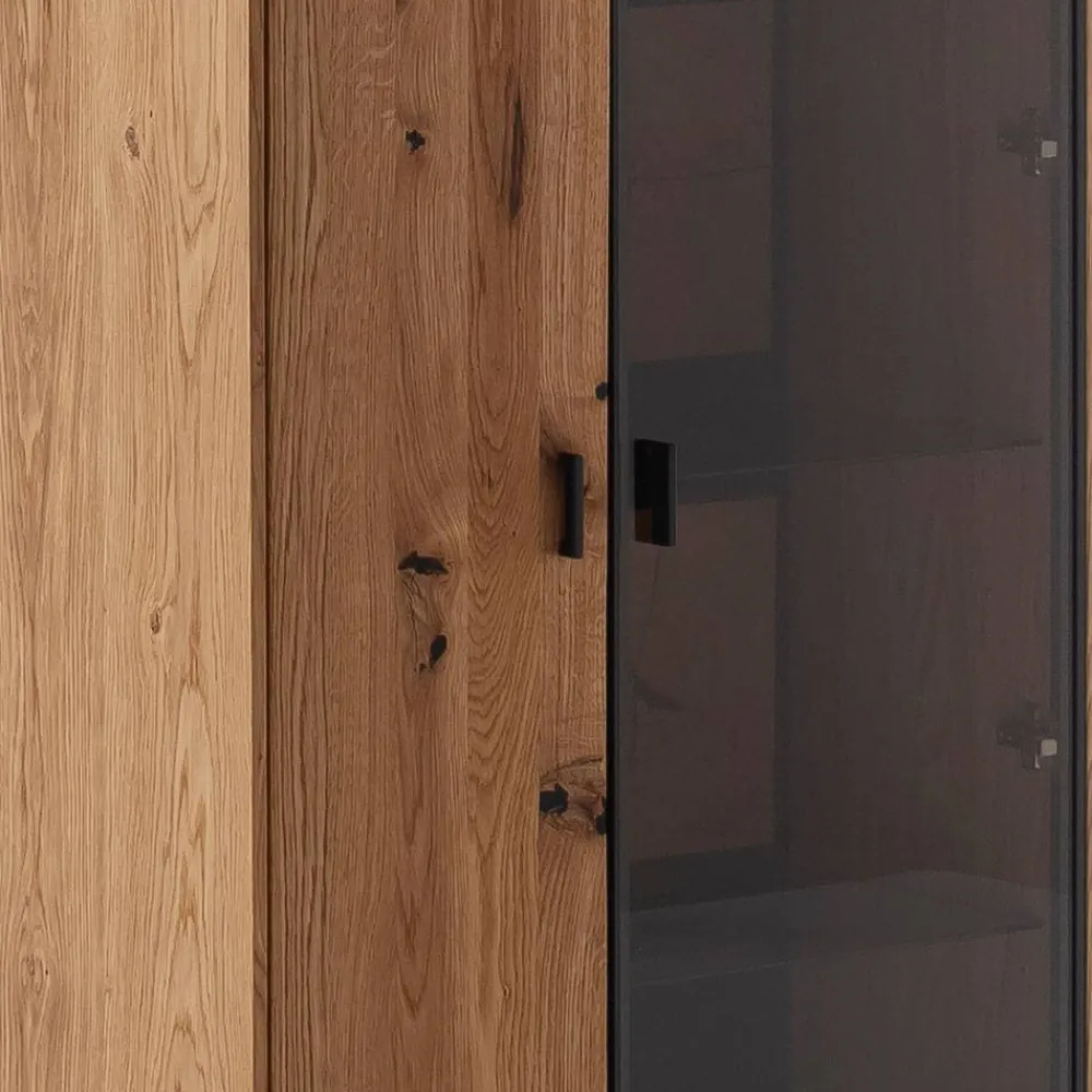 Wohnen TV Wohnwand in Wildeiche teilmassiv - Drinidad (dreiteilig)