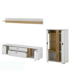 Wohnen TV Wohnwand Möbel Kombi - Racelyn (dreiteilig)