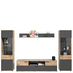 Wohnen TV Wohnwand Möbel Kombination - Lucios (vierteilig)