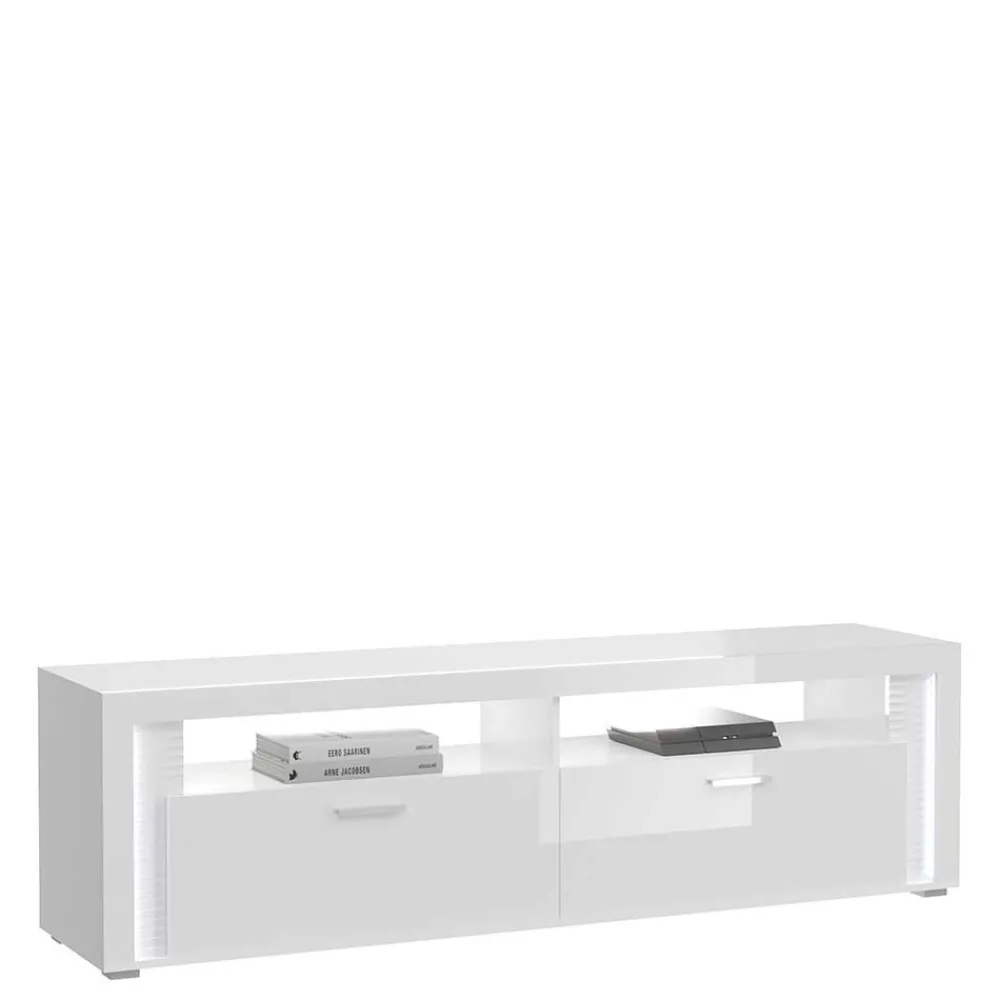 Wohnen Wohnwände|Wohnwand*TV Wohnwand Möbel mit LED Set - Gomata (vierteilig)