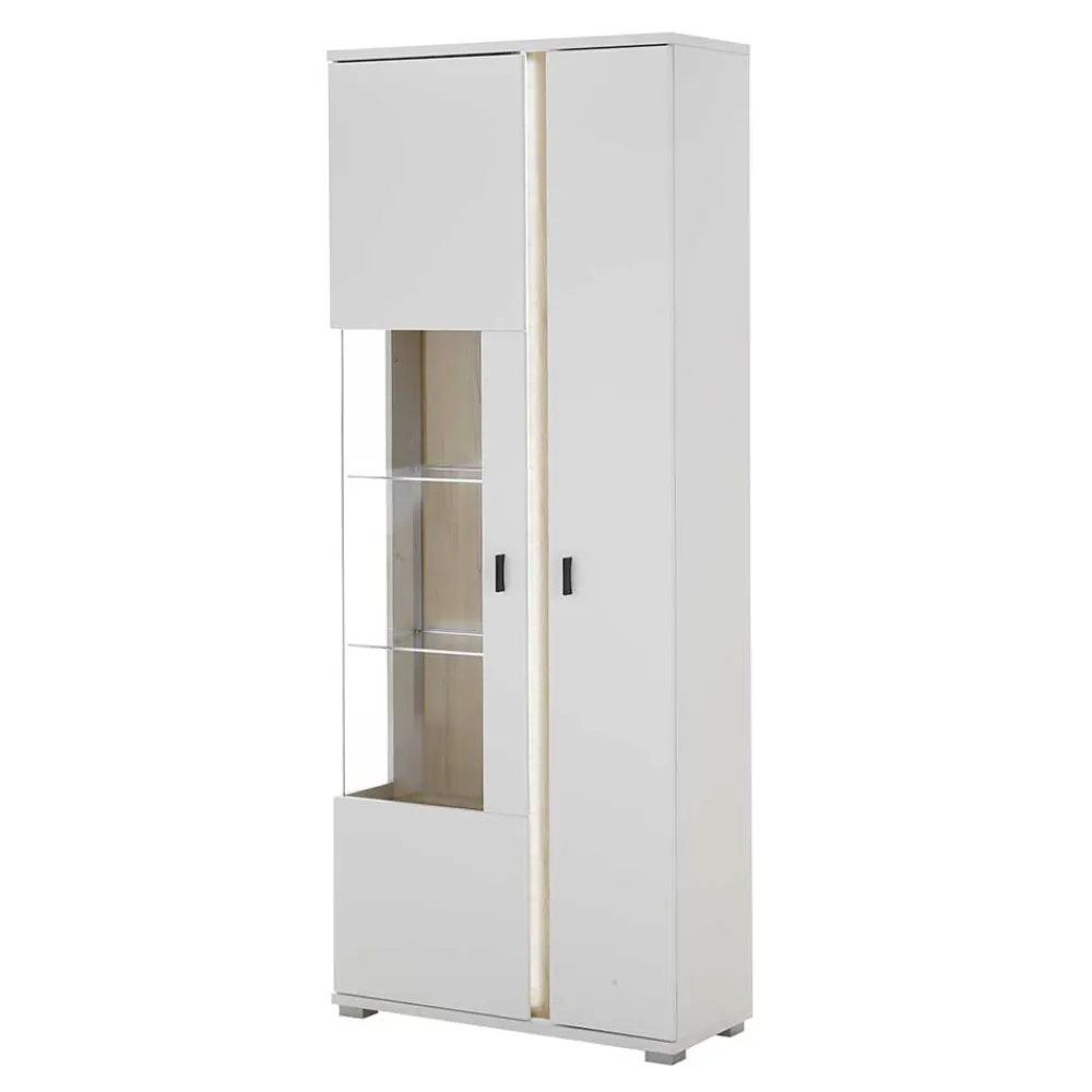 Wohnen Wohnwände|Wohnwand*TV Wohnwand Möbelkombi mit LED - Racelyn (vierteilig)