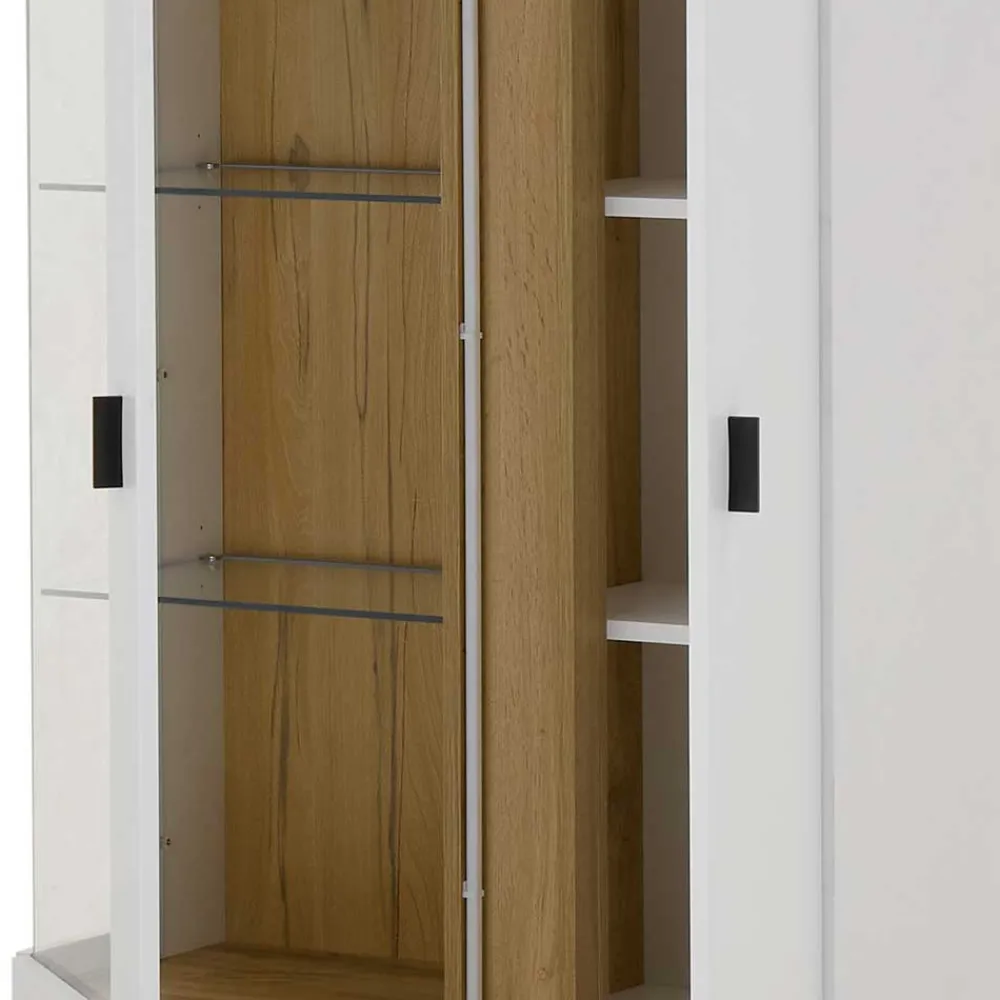 Wohnen Wohnwände|Wohnwand*TV Wohnwand Möbelkombi mit LED - Racelyn (vierteilig)