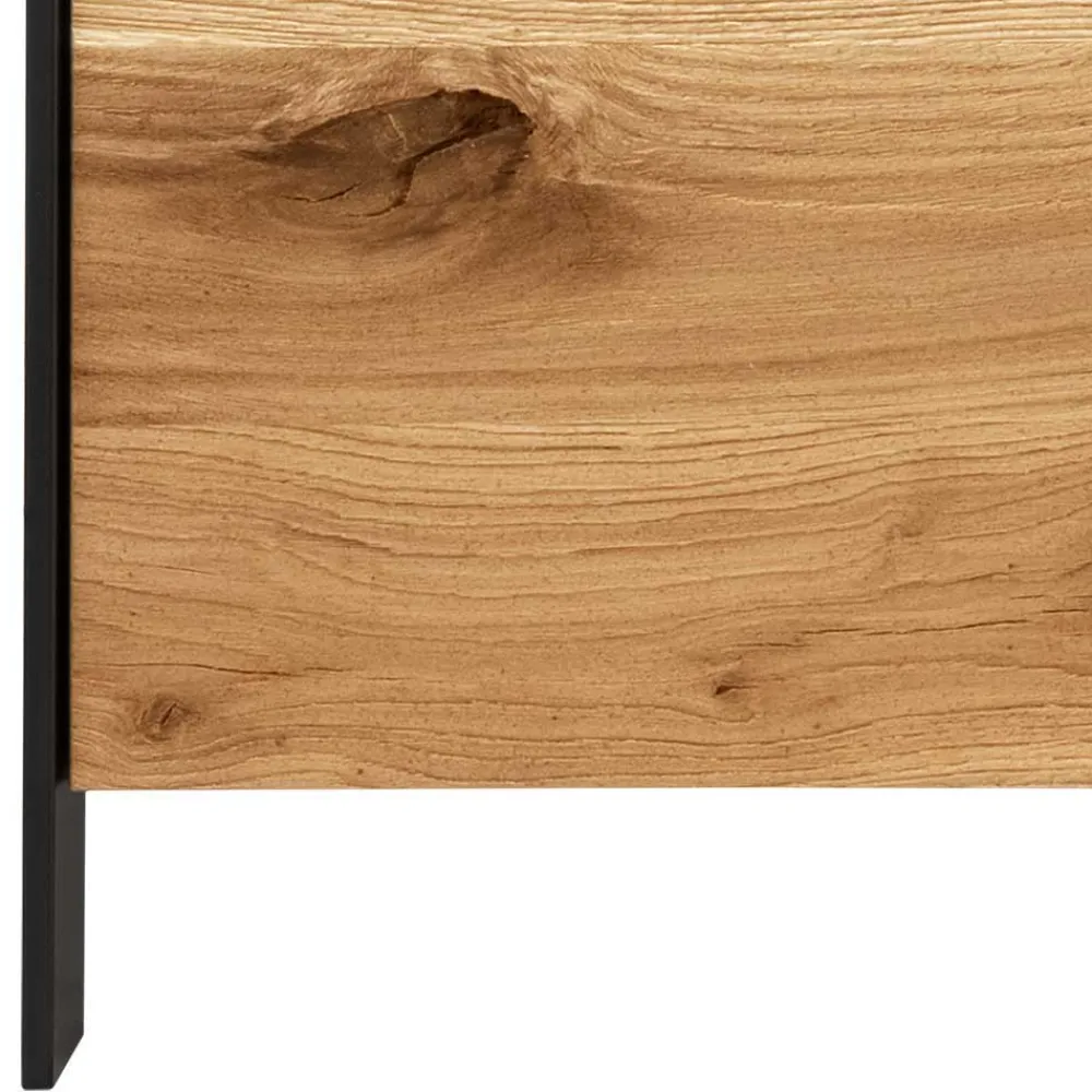 Wohnen Schwarze Möbel|Wohnzimmerschränke*TV Wohnwand Möbelset 194 cm breit - Viligrana (dreiteilig)