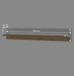 Wohnen TV Wohnwand mit Licht Möbelset - Racelyn (vierteilig)