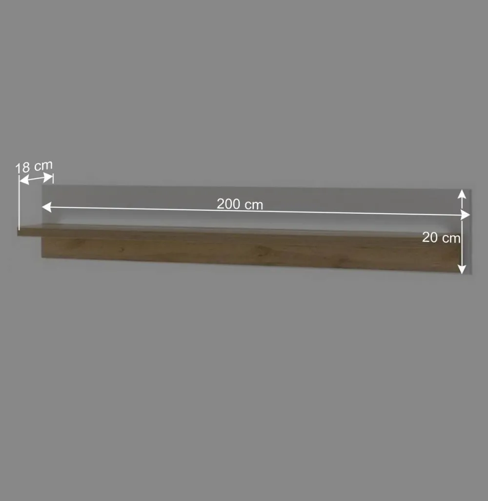 Wohnen TV Wohnwand mit Licht Möbelset - Racelyn (vierteilig)