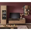 Wohnen TV Wohnwand Set in Dekor Eiche - Nikdus (dreiteilig)