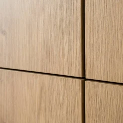 Wohnen Wohnzimmerschränke*TV Wohnwand Set in Eiche Stone - Jaskin (dreiteilig)