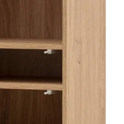 Wohnen Wohnzimmerschränke*TV Wohnwand Set in Eiche Stone - Jaskin (dreiteilig)