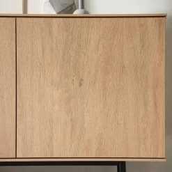 Wohnen Wohnzimmerschränke*TV Wohnwand Set in Eiche Stone - Jaskin (dreiteilig)