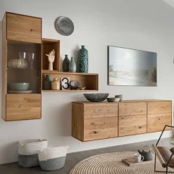 Wohnen Wohnwände|Wohnwand*TV Wohnwand Set massiv - Sinta (vierteilig)