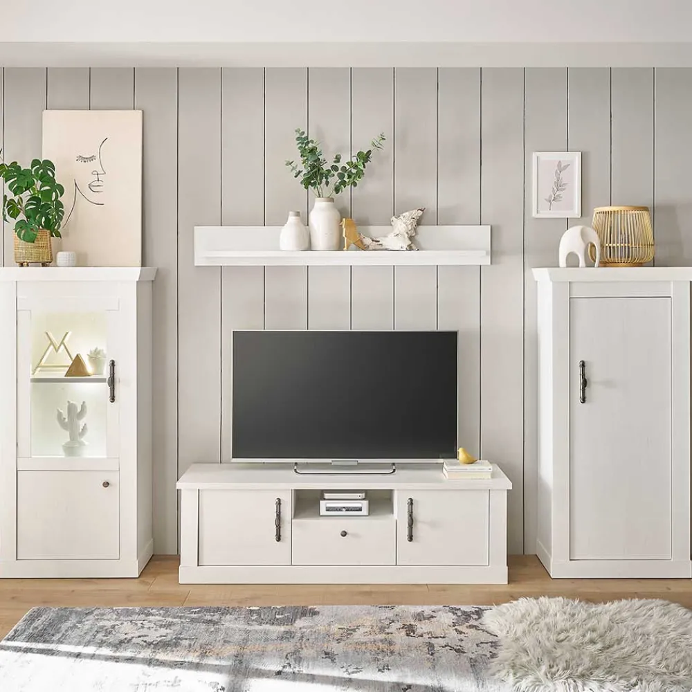 Wohnen Wohnwände|Wohnwand*TV Wohnwandkombination 295 cm breit - Liancos (vierteilig)