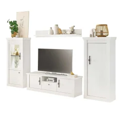 Wohnen Wohnwände|Wohnwand*TV Wohnwandkombination 295 cm breit - Liancos (vierteilig)