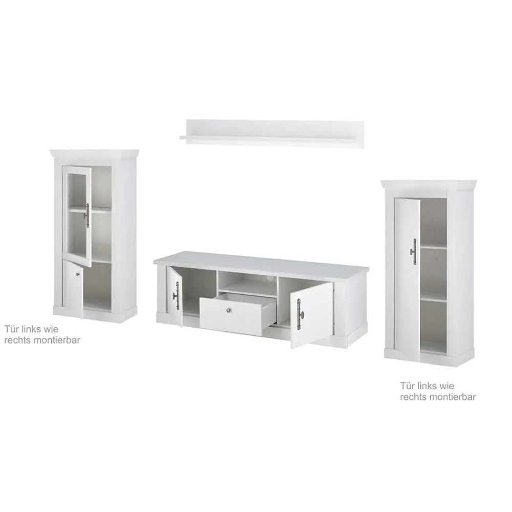 Wohnen Wohnwände|Wohnwand*TV Wohnwandkombination 295 cm breit - Liancos (vierteilig)