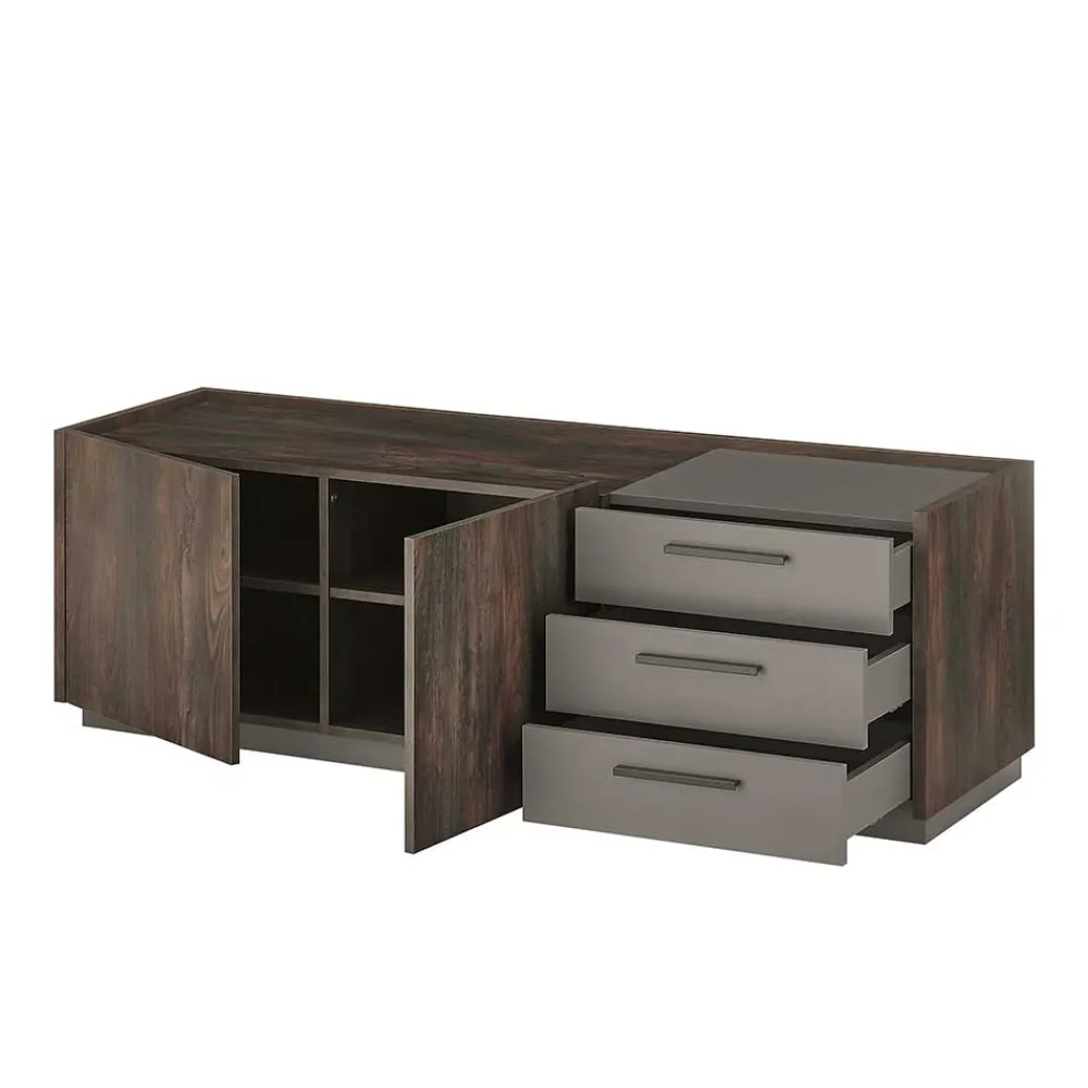 Wohnen TV Wohwand Kombination modern - Mundo (vierteilig)