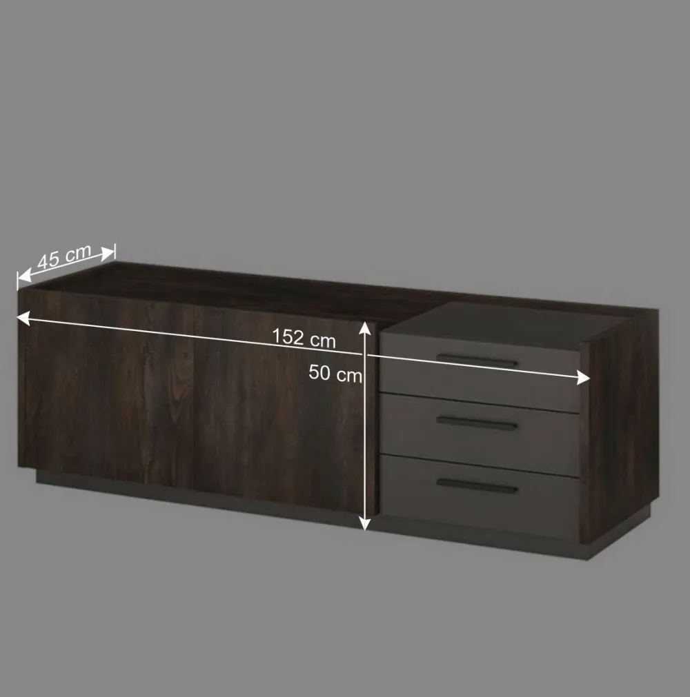 Wohnen TV Wohwand Kombination modern - Mundo (vierteilig)