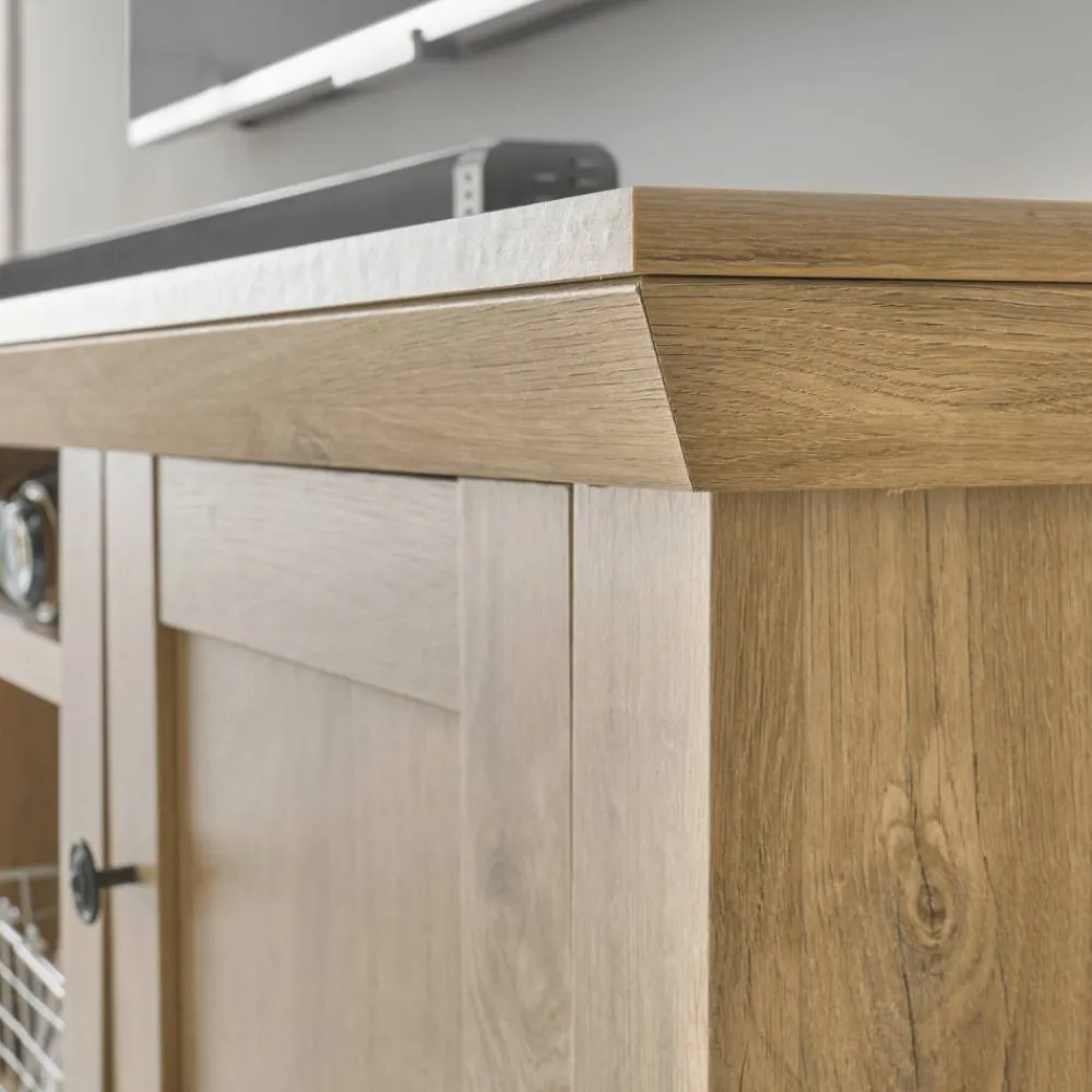 Wohnen Wohnzimmerschränke*TV-Board und Wandboard Set - Hengas (zweiteilig)