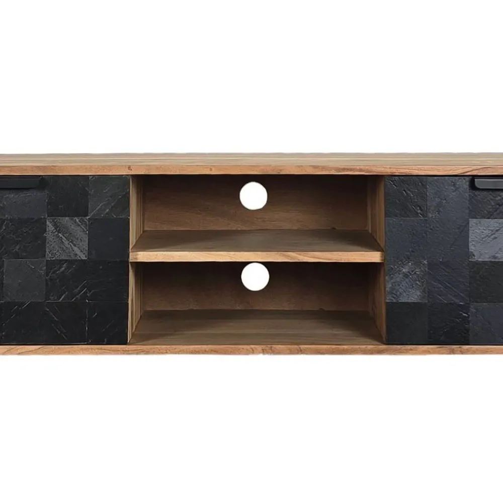 Wohnen TV-Lowboard aus Akazie Massivholz - Milo