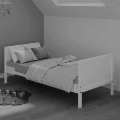 Wohnen Kindermöbel|Babybetten*Umbaubares Kinderbett in Hellgrau - Afilon