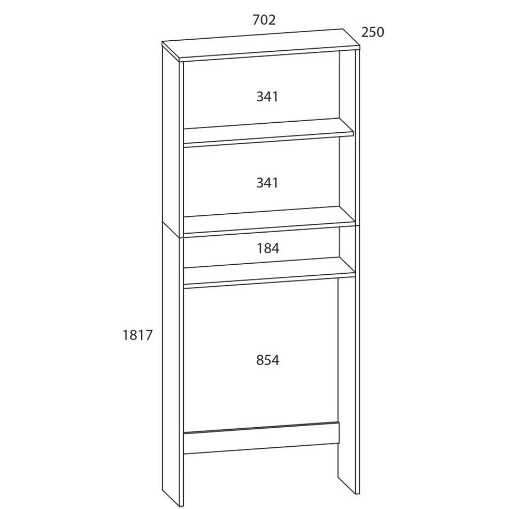 Wohnen Umbauschrank für Waschmaschine oder Wäschetrocker - Benza