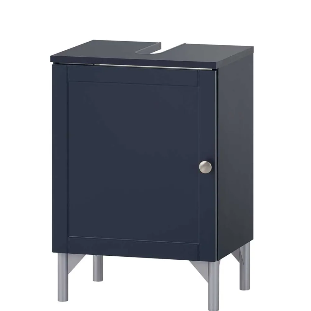 Wohnen Unterbeckenschrank in Dunkelblau - Canyon