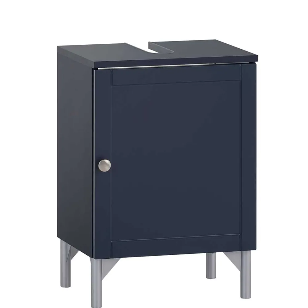 Wohnen Unterbeckenschrank in Dunkelblau - Canyon