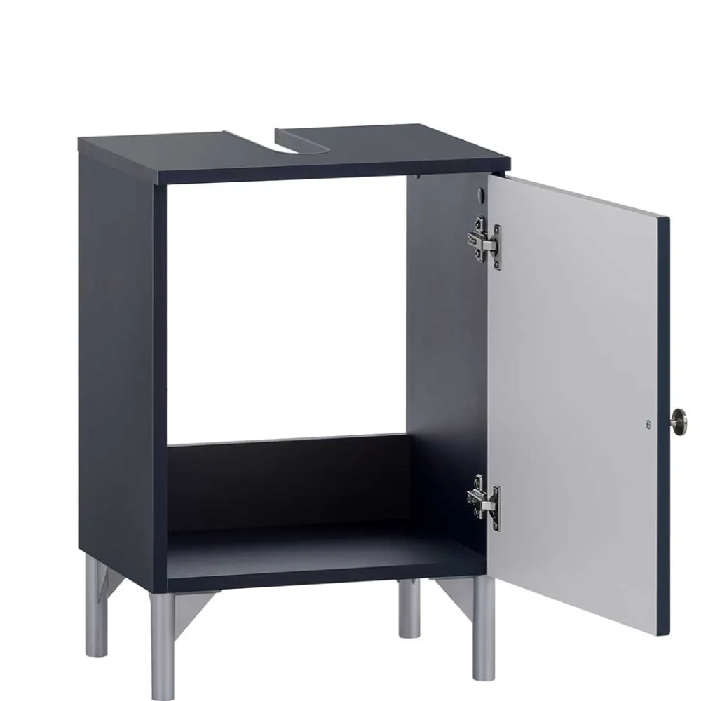 Wohnen Unterbeckenschrank in Dunkelblau - Canyon
