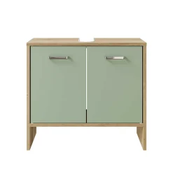 Wohnen Unterbeckenschrank in Graugrün - Silevos