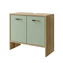 Wohnen Unterbeckenschrank in Graugrün - Silevos