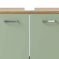 Wohnen Unterbeckenschrank in Graugrün - Silevos