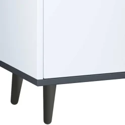 Wohnen Waschtisch|Waschbeckenunterschränke*Unterbeckenschrank in Weiß und Anthrazit - Rondja