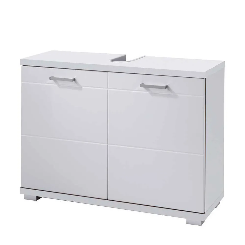 Wohnen Waschtisch|Waschbeckenunterschränke*Unterbeckenschrank in Weiß - 2-türig - Fieston