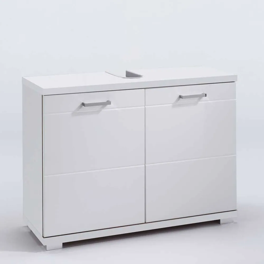 Wohnen Waschtisch|Waschbeckenunterschränke*Unterbeckenschrank in Weiß - 2-türig - Fieston