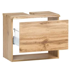 Wohnen Waschtisch|Waschbeckenunterschränke*Unterbeckenschrank mit Baumkante Holzdekor - Tofias