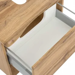 Wohnen Waschtisch|Waschbeckenunterschränke*Unterbeckenschrank mit Baumkante Holzdekor - Tofias