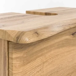Wohnen Waschtisch|Waschbeckenunterschränke*Unterbeckenschrank mit Baumkante Holzdekor - Tofias