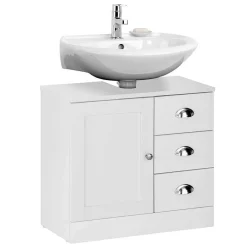 Wohnen Unterbeckenschrank mit drei Schubladen & Tür - Gorgona