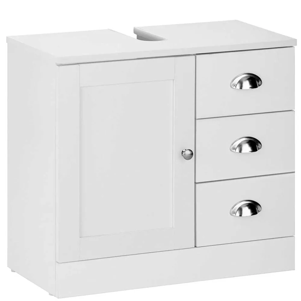 Wohnen Unterbeckenschrank mit drei Schubladen & Tür - Gorgona