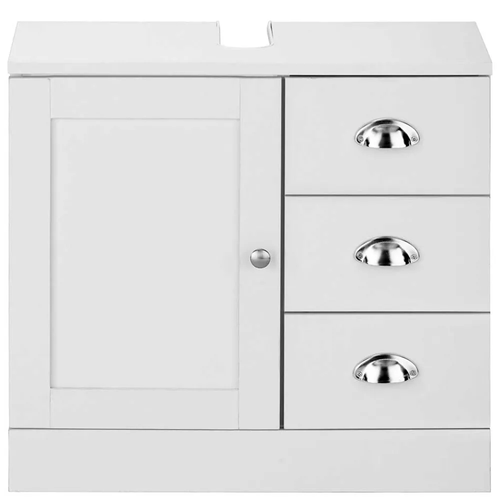 Wohnen Unterbeckenschrank mit drei Schubladen & Tür - Gorgona