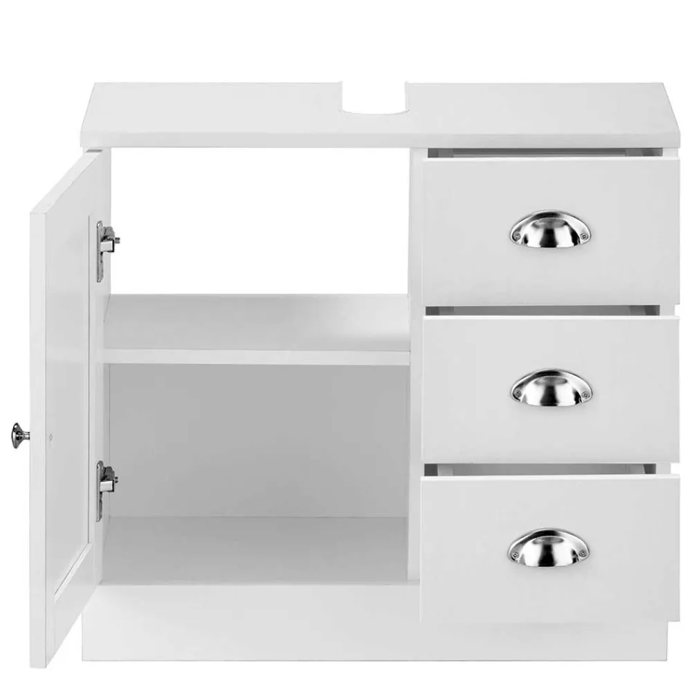 Wohnen Unterbeckenschrank mit drei Schubladen & Tür - Gorgona