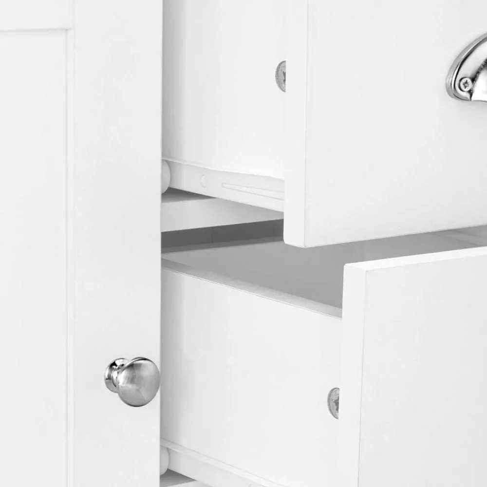 Wohnen Unterbeckenschrank mit drei Schubladen & Tür - Gorgona