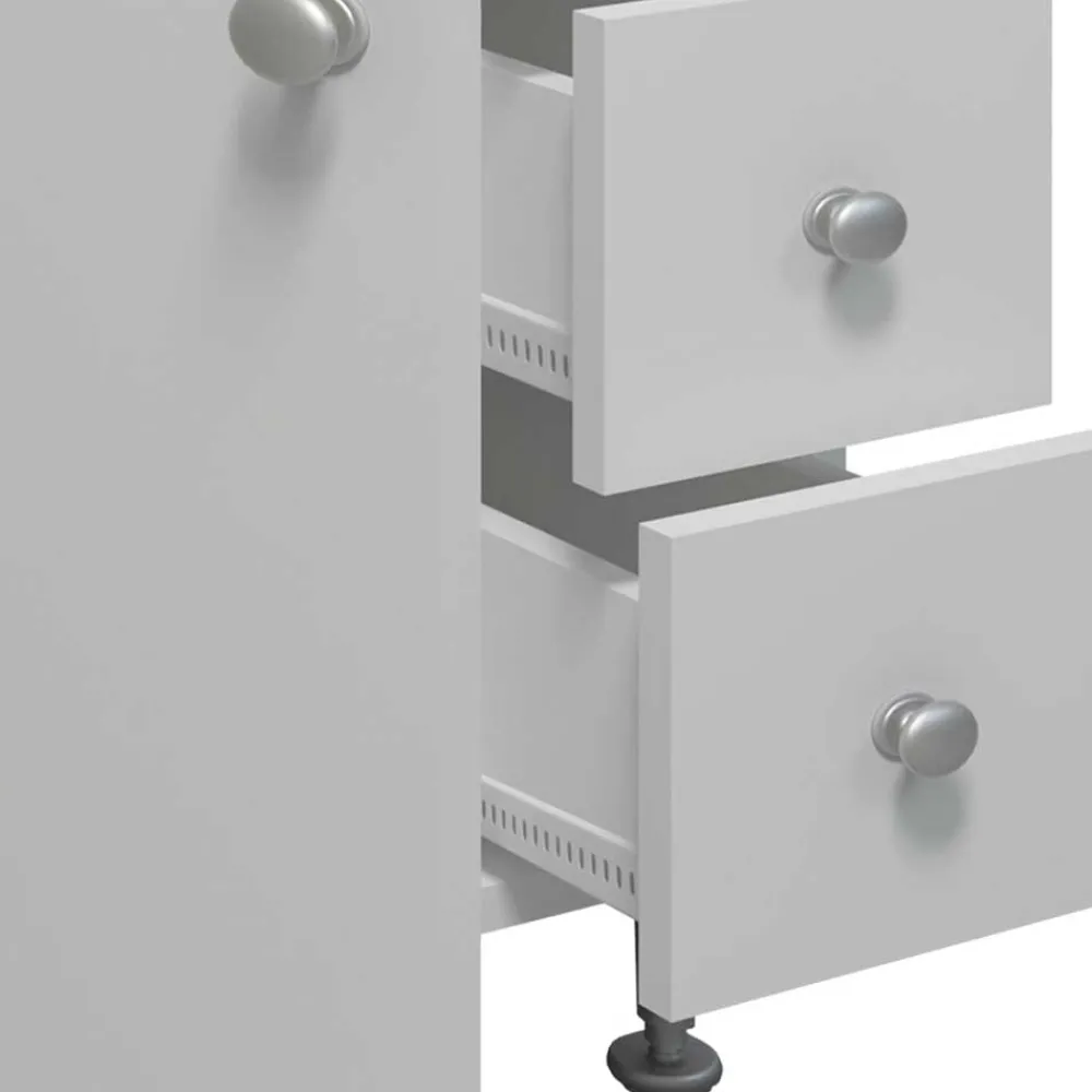 Wohnen Waschtisch|Waschbeckenunterschränke*Unterbeckenschrank mit Tür und drei Schubladen - Huanga