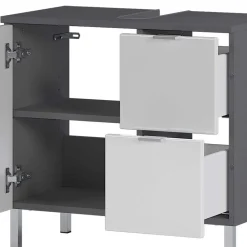 Wohnen Unterbeckenschrank mit zwei Schubladen & Tür - Otrus