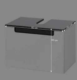 Wohnen Waschtisch|Waschbeckenunterschränke*Unterbeckenschrank Tymos in Weiß